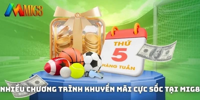 Nhiều chương trình khuyến mãi cực sốc tại MIG8